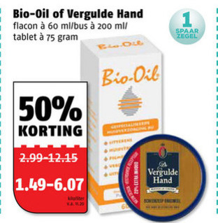 De Vergulde Hand   huidolie, scheerzeep folder aanbieding bij  Poiesz - details