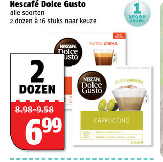 Nescafe   dolce gusto capsules folder aanbieding bij  Poiesz - details