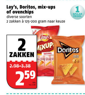Doritos   chips, zoutje folder aanbieding bij  Poiesz - details