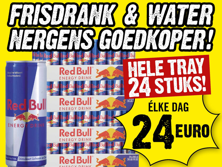 Red Bull   energiedrank folder aanbieding bij  Dirck III - details