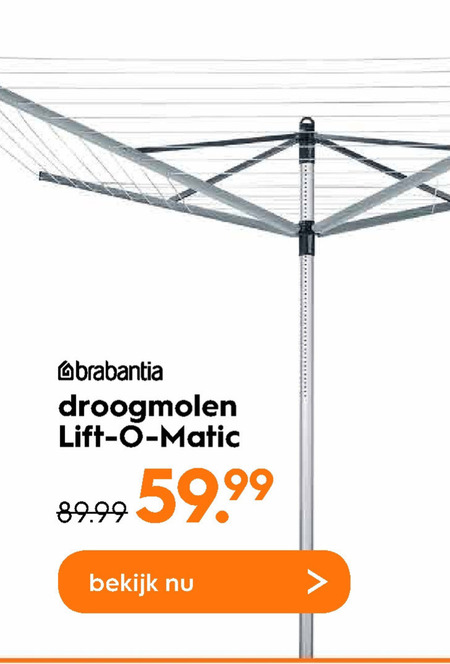 Brabantia   droogmolen folder aanbieding bij  Blokker - details