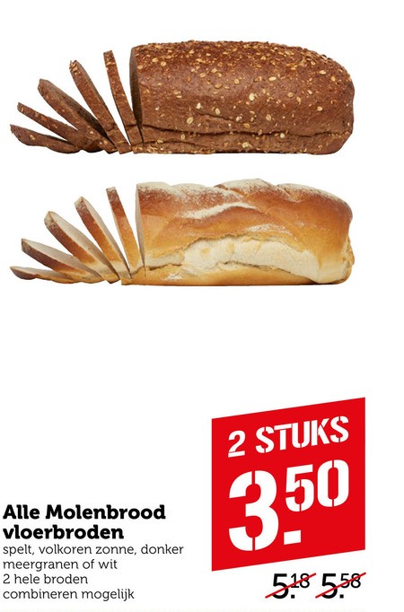 Molenbrood   brood folder aanbieding bij  Coop - details