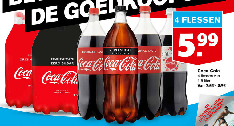 Coca-Cola   cola folder aanbieding bij  Hoogvliet - details