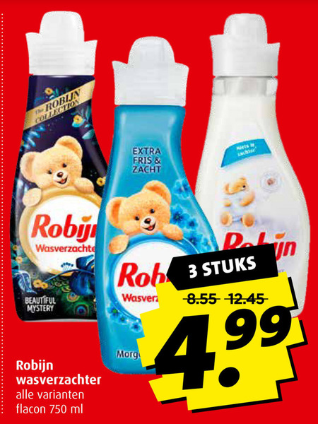 Robijn   wasverzachter folder aanbieding bij  Boni - details