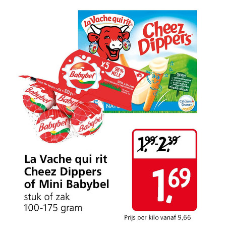 La Vache Qui Rit   kaassnacks folder aanbieding bij  Jan Linders - details