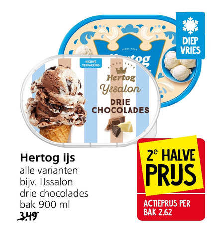 Hertog   ijsspecialiteit folder aanbieding bij  Jan Linders - details