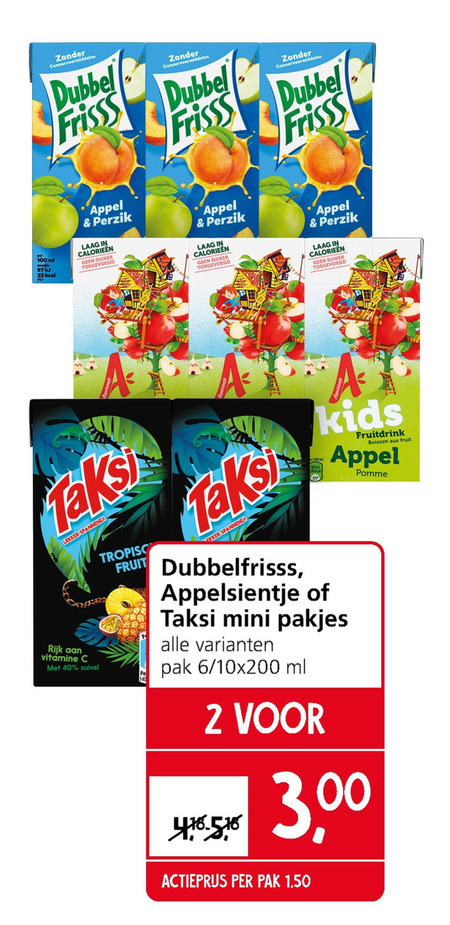 Appelsientje   fruitdrank folder aanbieding bij  Jan Linders - details