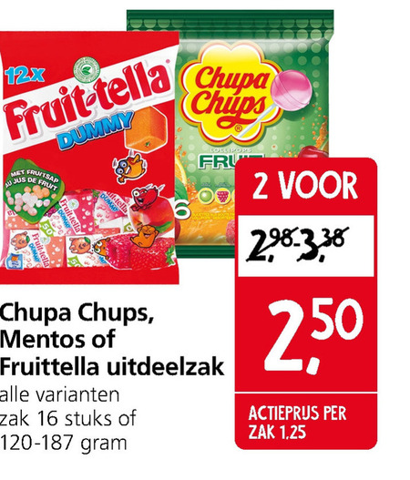 Mentos   snoep, lollie folder aanbieding bij  Jan Linders - details