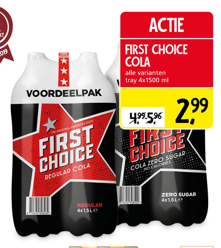 First Choice   cola folder aanbieding bij  Jan Linders - details