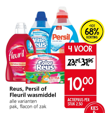 Witte Reus   wasmiddel folder aanbieding bij  Jan Linders - details