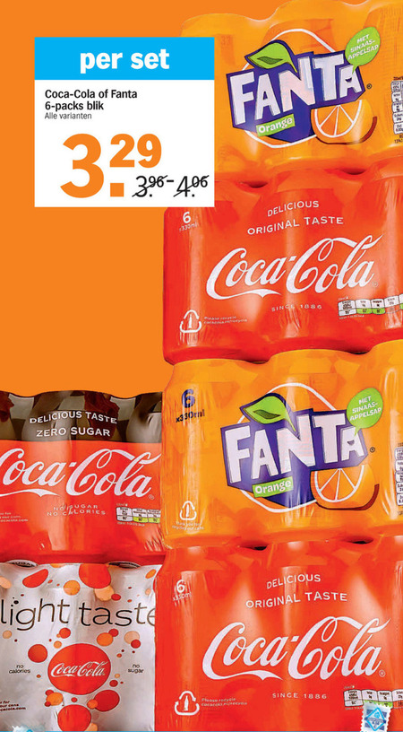 Fanta   cola, frisdrank folder aanbieding bij  Albert Heijn - details