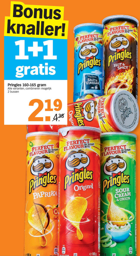 Pringles   chips folder aanbieding bij  Albert Heijn - details