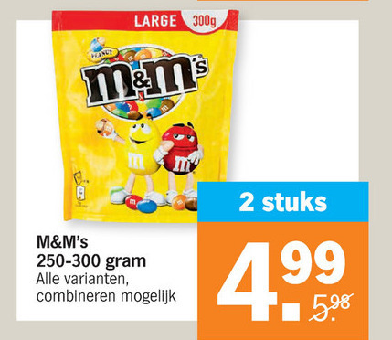 M en Ms   chocoladepindas, chocolade folder aanbieding bij  Albert Heijn - details