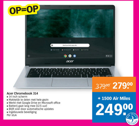 Acer   notebook folder aanbieding bij  Albert Heijn - details