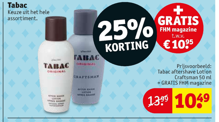 Tabac   aftershave folder aanbieding bij  Kruidvat - details