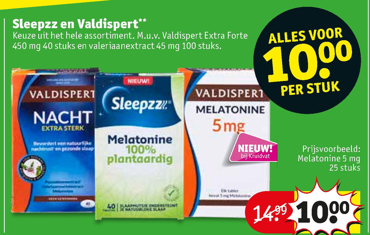 Sleepzz   voedingssupplement folder aanbieding bij  Kruidvat - details