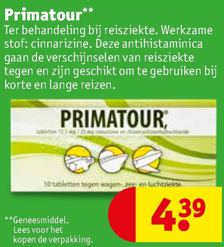 Primatour   huisapotheek folder aanbieding bij  Kruidvat - details