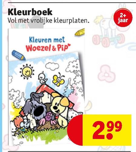 Psychologisch Feodaal Observatorium Woezel en Pip kleurboek folder aanbieding bij Kruidvat - details