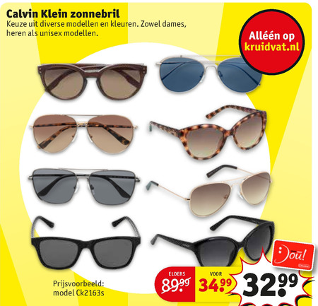 Klein zonnebril folder aanbieding bij Kruidvat - details