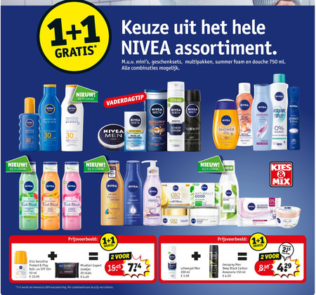 Nivea   gezichtsverzorging, shampoo folder aanbieding bij  Kruidvat - details