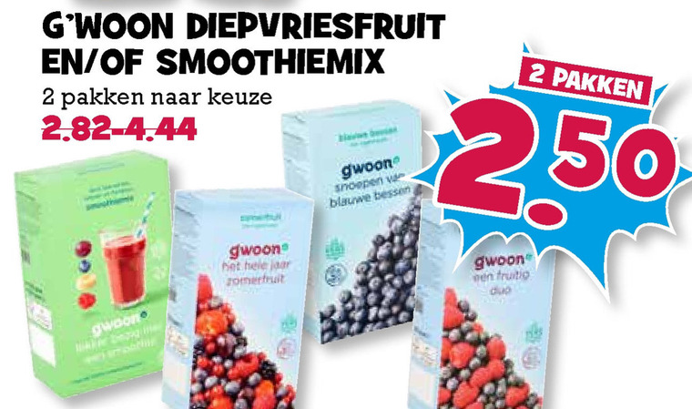 Gwoon   diepvriesfruit folder aanbieding bij  Boons Markt - details