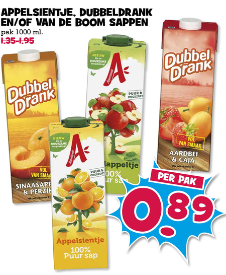 Van de Boom   fruitdrank folder aanbieding bij  Boons Markt - details