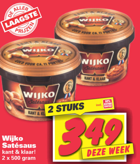 Wijko   satesaus folder aanbieding bij  Nettorama - details