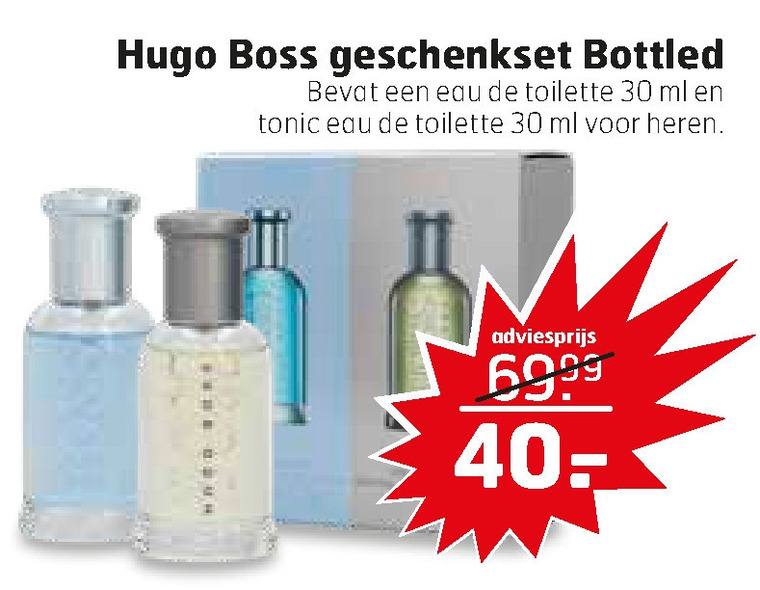 krijgen Mentor automaat Hugo Boss parfum geschenkset folder aanbieding bij Trekpleister - details