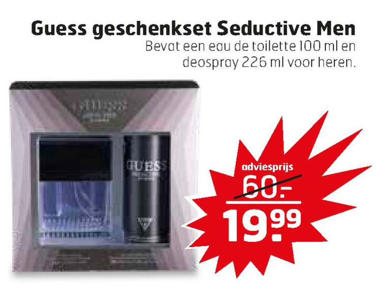 Guess   parfum geschenkset folder aanbieding bij  Trekpleister - details