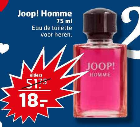 Joop   eau de toilette folder aanbieding bij  Trekpleister - details