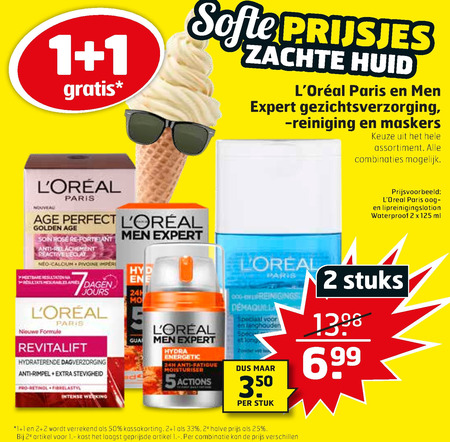 L Oreal   nachtcreme, dagcreme folder aanbieding bij  Trekpleister - details