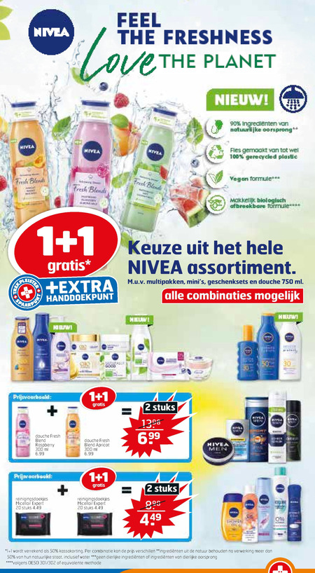 Nivea   heren gezichtsverzorging, scheerschuim folder aanbieding bij  Trekpleister - details