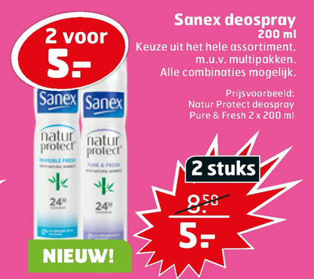 Sanex   deodorant folder aanbieding bij  Trekpleister - details