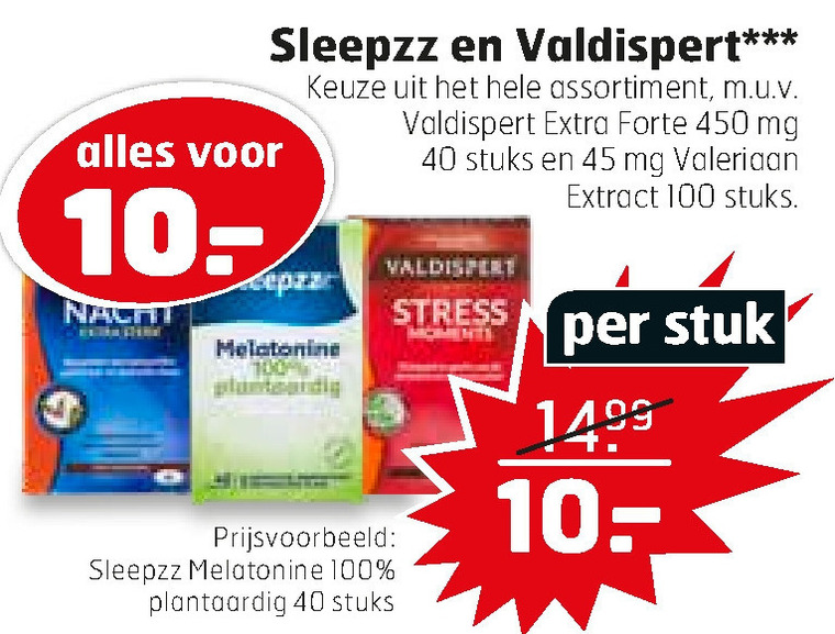 Sleepzz   voedingssupplement folder aanbieding bij  Trekpleister - details