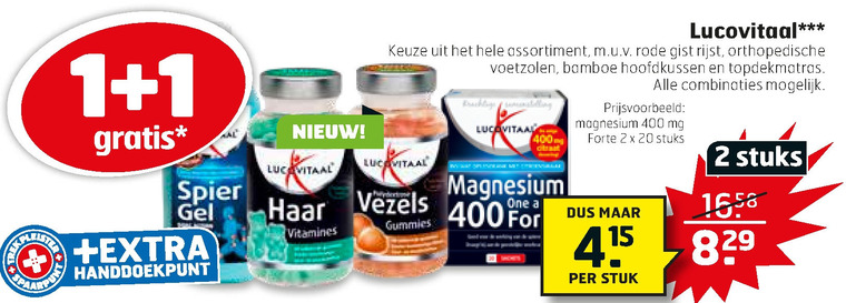 Lucovitaal   voedingssupplement folder aanbieding bij  Trekpleister - details