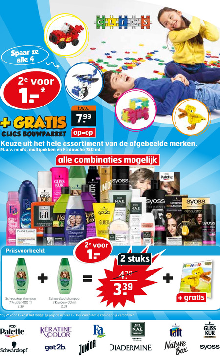 Gliss Kur   shampoo folder aanbieding bij  Trekpleister - details