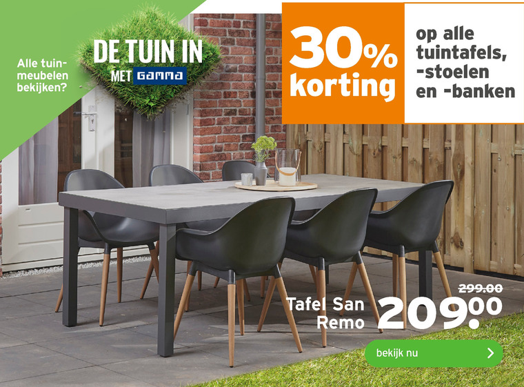 tuinstoel, folder aanbieding bij -