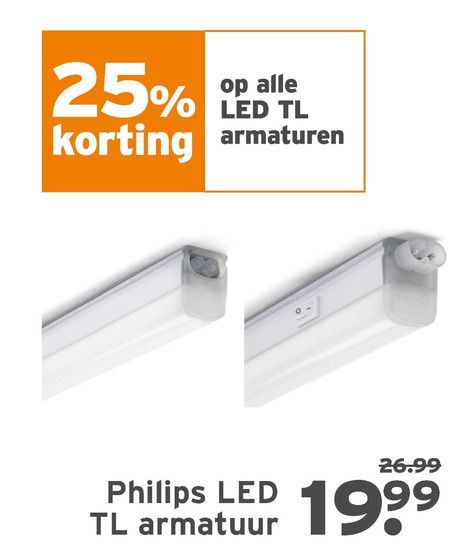 armoede Alfabet Justitie Philips tl-armatuur folder aanbieding bij Gamma - details