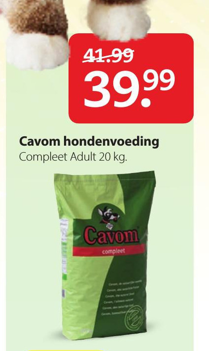 Voorgevoel Wasserette Ga terug Cavom hondenvoer folder aanbieding bij Pets Place - details