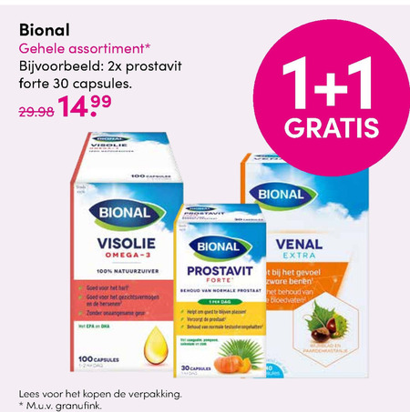 Bional   voedingssupplement folder aanbieding bij  DA - details