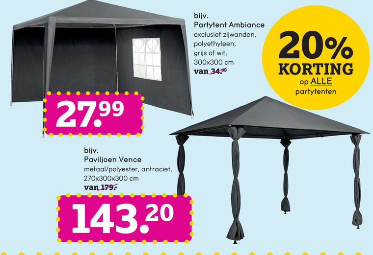 kaart Oude man Monument tuinpaviljoen, partytent folder aanbieding bij Leenbakker - details