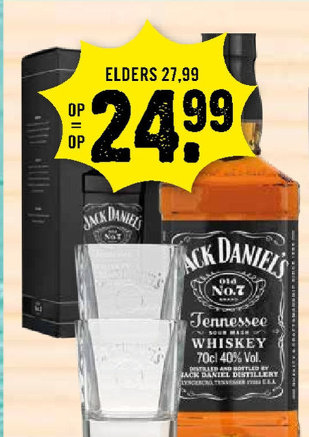 Jack Daniels   whisky folder aanbieding bij  Dirck III - details