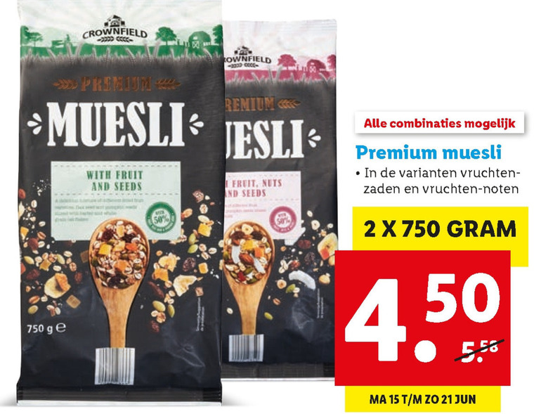 muesli folder aanbieding bij Lidl details