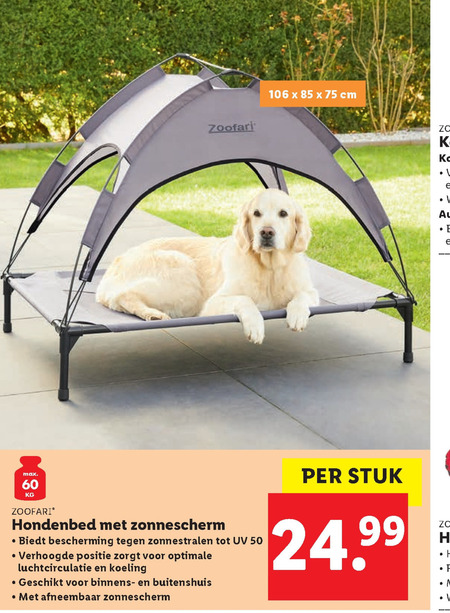 Zoofari hondenmand folder aanbieding bij - details