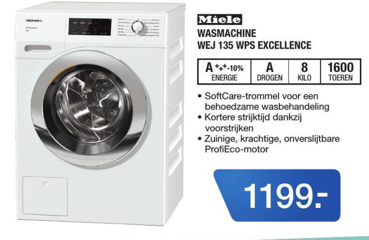 Eekhoorn Stoffelijk overschot Trouw Miele wasmachine folder aanbieding bij Electroworld - details