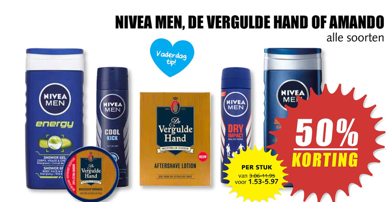 Amando   aftershave, douchegel folder aanbieding bij  MCD Supermarkt Basis - details