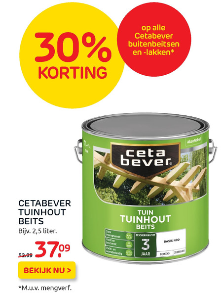 Cetabever   beits folder aanbieding bij  Praxis - details