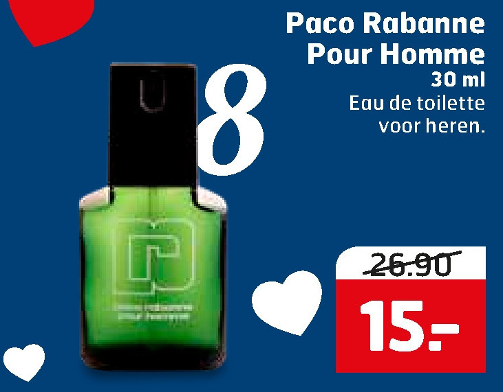 Paco Rabanne   eau de toilette folder aanbieding bij  Trekpleister - details