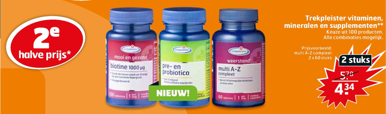 Trekpleister Huismerk   multivitaminen, voedingssupplement folder aanbieding bij  Trekpleister - details