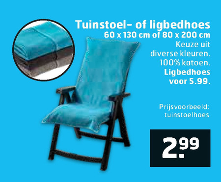 Trekpleister Huismerk   tuinstoelkussenhoes, ligstoelkussen folder aanbieding bij  Trekpleister - details